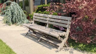 Westport Bench – French Taupe – Product Image