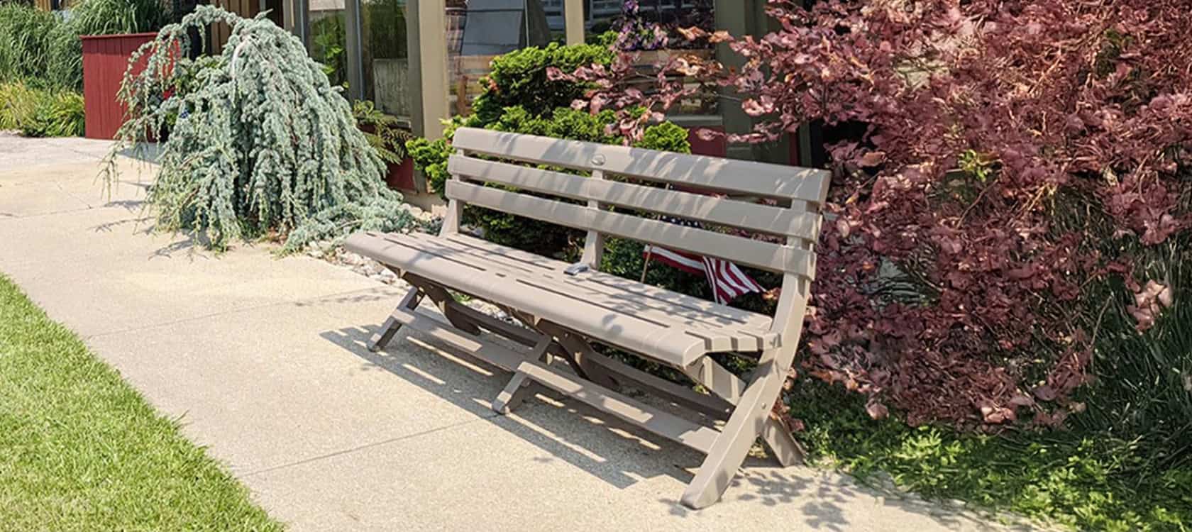 Westport Bench – French Taupe – Product Image