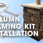 Column framing kit installation