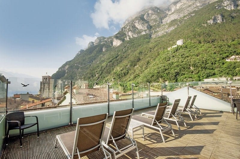 Antico Borgo Riva del Garda Dachterrasse