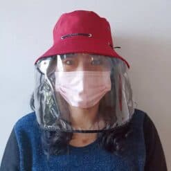 FS 2020 Big Brim Protective Cap Anti Pollen Saliva Face Cover Bucket Hat Adjustable Women Men Eye Protection Caps color: Adjustable Beige|Adjustable Black|Adjustable Wine Red|Big Black|Big Camouglage  New Arrivals 2020 Fight Coronavirus