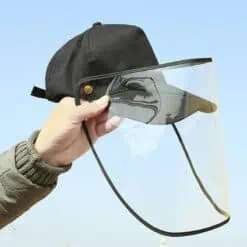 2020 Spray Detachable Anti-spitting Anti Face Protective Hat Cover Outdoor Cap Hot Splash-proof Helmet Hat color: Khaki|Red|Black|Blue|White|Yellow  New Arrivals 2020 Fight Coronavirus
