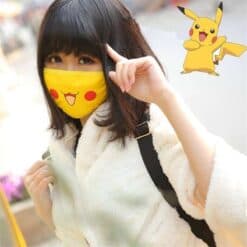 New Cartoon Pokemon Pocket Monster Pikachu Cosplay Masks Cotton Women Girls Smile Kawaii Sunscreen Outdoor Travel Sreet Mask DR. KILL PAIN : Want's Happy Kid's :)  New Arrivals 2020 Fight Coronavirus