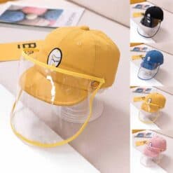 0-12 years Anti-spitting Dustproof Cover Kids Protective Hat Boys Girls peaked cap Hat For Kid Isolate germs Защитный колпачок#2 color: 0-3yearBK|0-3yearsBU|0-3yearsPK|0-3yearsYE|3-12yearsBU|3-12yearsKH|3-12yearsOR|3-12yearsYE  New Arrivals 2020 Fight Coronavirus