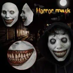 Creepy Halloween Masks Smiling Demons The Evil Cosplay Props Mouth Caps Washable Scary Party Cosplay Props Mascarillas color: White  New Arrivals Uncategorized