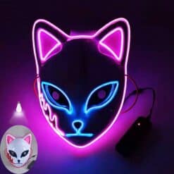 2021 new halloween christmas mask led luminous fox mask cold light mask anime cos props holiday party dance party mask supplies color: 01|02|03  New Arrivals Uncategorized Face Masks