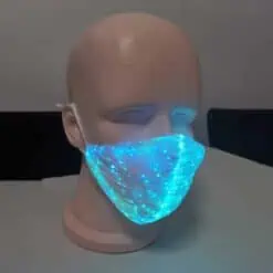 Colorful Led Mask For Women Fashion Colorful Glowing Nightclub Party Bar Bungee Rechargeable Party Decoration Mask Маска color: Black|White  Face Masks For Adults Protection Against COVID-19 Face Masks Safest LED Beauty Masks Best Sellers