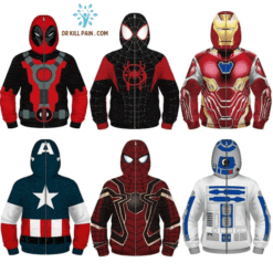 Fight Coronavirus Superhero Jacket with Mask For Kids color: Black / Gray|Black / Red|Black / White|Navy|Red|Red / Black|Red / Blue|Red / Yellow|Wine Red|Black|Blue|Green|White  New Arrivals 2020 Fight Coronavirus Protective Jackets Best Sellers