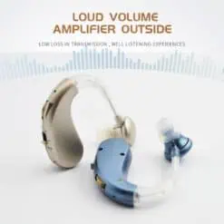 Mini Rechargeable Hearing Aid For The Deaf Digital BET Hearing Aid Adjustable Audio Amplifierelderly Deafness Tools Dropshipping color: brown|Blue  Best Hearing Aids In 2022 New Arrivals Best Sellers