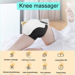 Electric Knee Joint Massager LCD DisplayTouch Control Automatic Vibration Quick Heating Physiotherapy Pain Relief Rehabilitation color: Knee massager type A|Knee massager type B  New Arrivals Uncategorized Best Sellers