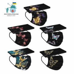 Elegant Shiny Butterflies Disposable Face Masks For Women (50 Masks) color: A 50PCS|B 50PCS|C 50PCS|D 50PCS|E 50PCS|F 50PCS  New Arrivals Protection Against COVID-19 Face Masks & Face Shields Face Masks Face Masks For Adults Best Sellers