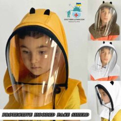 Face Shield With Hood for Kids color: A|B|C|D  New Arrivals Protection Against COVID-19 Face Masks & Face Shields Face Shields Face Shields For Kids Best Sellers