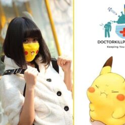 Pokémon Pikachu Face Mask Gender: Unisex  New Arrivals Protection Against COVID-19 Face Masks Face Masks For Adults Safest Face Masks For Kids Best Back to School Face Masks For Kids Best Sellers