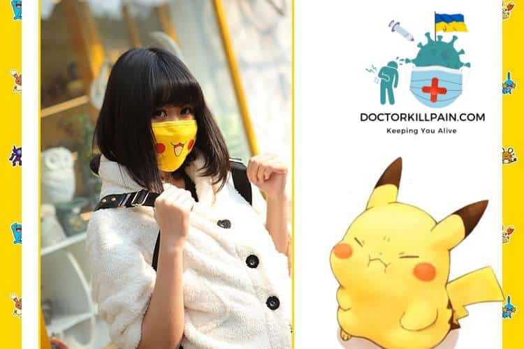 Pokémon Pikachu Face Mask Gender: Unisex  New Arrivals Protection Against COVID-19 Face Masks Face Masks For Adults Safest Face Masks For Kids Best Back to School Face Masks For Kids Best Sellers