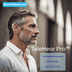 Alternative view of TeleHear Pro - Digital 2 Channels 12 Bands BTE High Power Affordable Hearing Aids with Telecoil