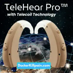 TeleHear Pro - Digital 2 Channels 12 Bands BTE High Power Affordable Hearing Aids with Telecoil