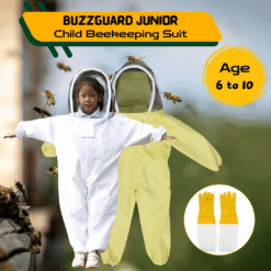 BuzzGuard Junior: Ultimate Child Beekeeping Suit for Ages 6-10 - Safe & Durable Protection