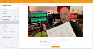 Podcast process course page