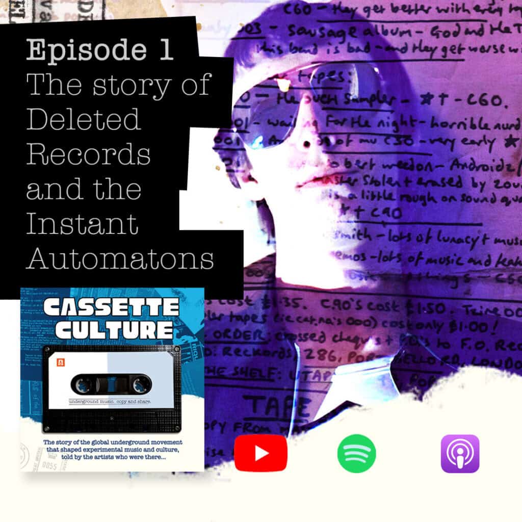 Cassette Culture podcast Meta ad for Episode 1 Deleted Records