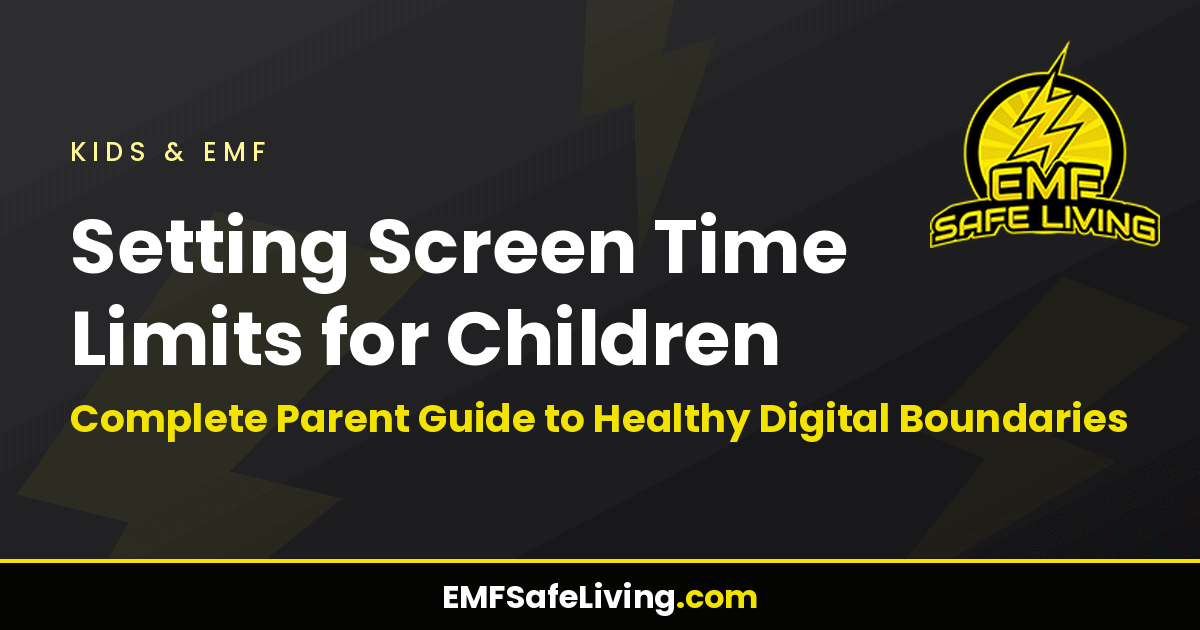Read more about the article Setting Screen Time Limits for Children: Complete Parent Guide to Healthy Digital Boundaries