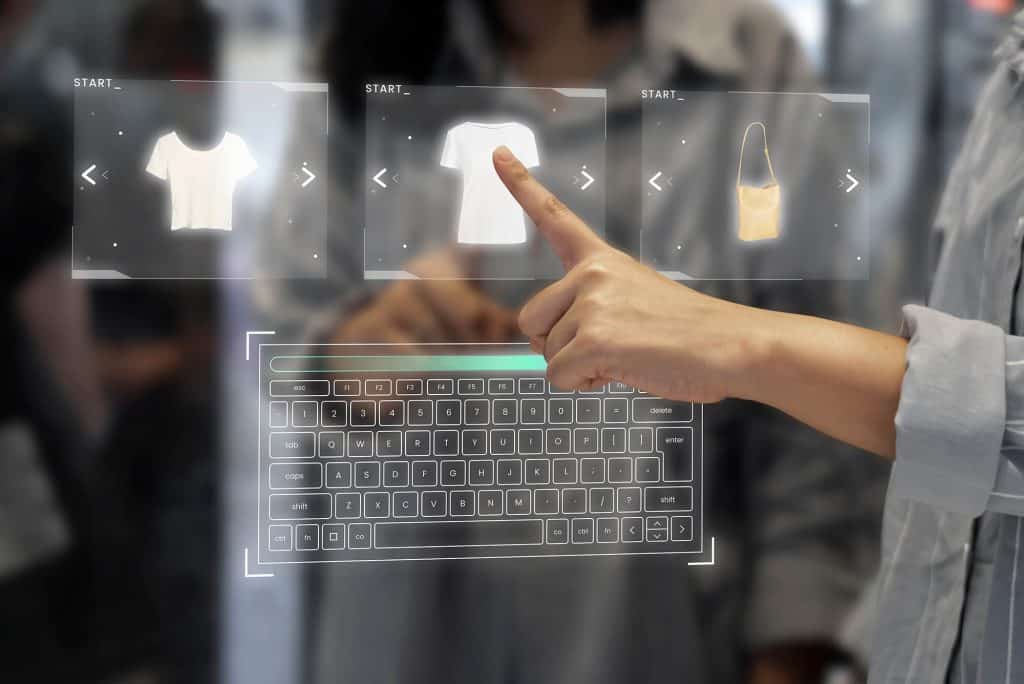 Digital Wardrobe Transparent Screen