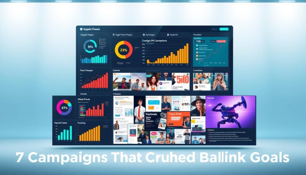A Dynamic And Visually Striking Data Visualization Dashboard Depicting A Series Of Impactful Digital Pr Campaigns. The Foreground Features A Sleek And Minimalist Layout Showcasing Vibrant Infographics, Charts, And Graphs That Highlight The Key Performance Metrics And Backlink Growth. The Middle Ground Showcases A Collage Of Various Campaign Assets, Such As Social Media Posts, Press Releases, And Influencer Collaborations, All Seamlessly Integrated. The Background Offers A Clean, Gradient-Based Environment With Subtle Lighting Effects, Creating A Sense Of Depth And Emphasis On The Data-Driven Nature Of The Campaigns. The Overall Composition Exudes A Professional, High-Impact Aesthetic That Effectively Communicates The &Quot;7 Campaigns That Crushed Backlink Goals&Quot; Theme.