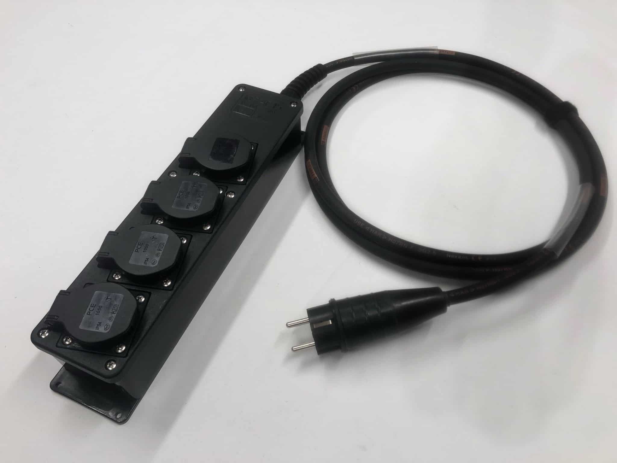 Schuko verdeeldoos 3m -3x2,5 mm²