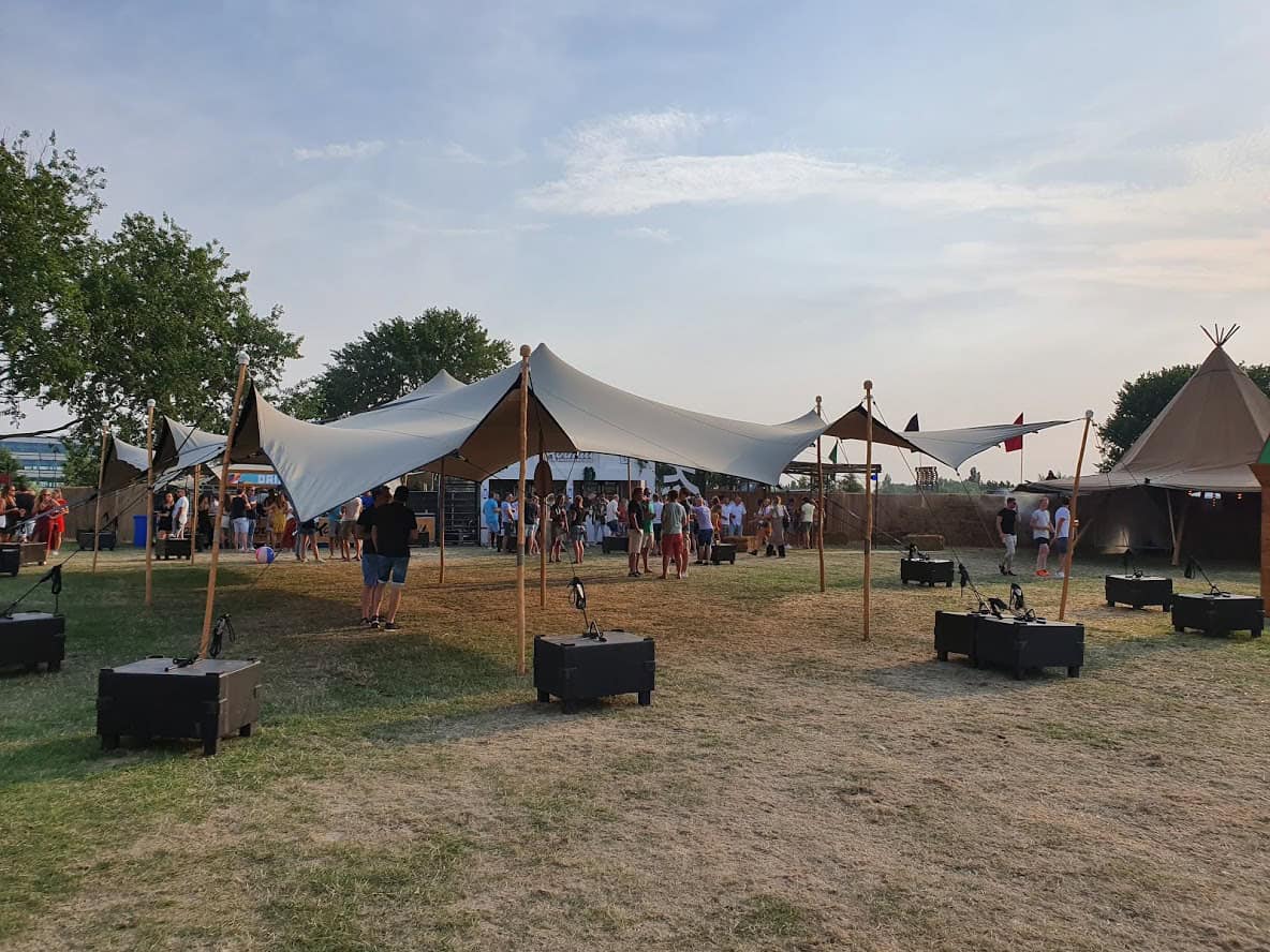 Stretch tent, 10 x 10 mtr., "Chino"