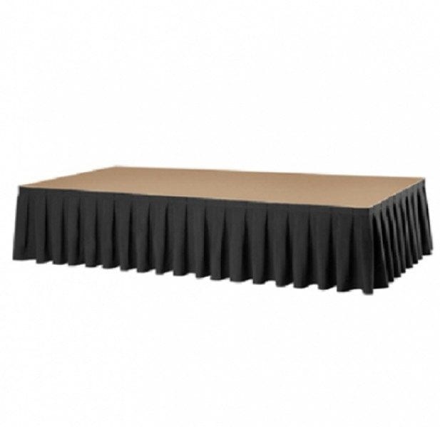 Podium afrok doek geplooid 60 cm hoog