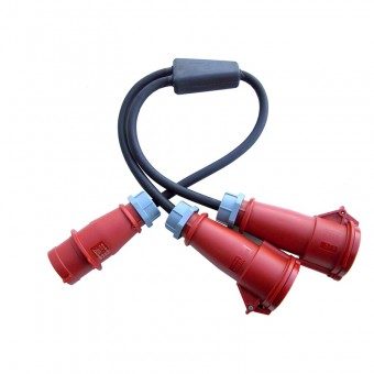 63A -> 2x 32A splitter verloopkabel