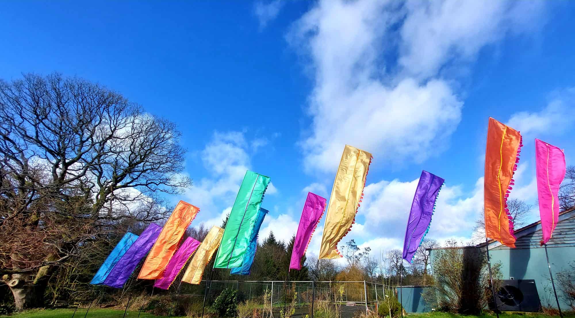 Festivalvlag Zomerse Strepen (3.35m) - Afbeelding 2