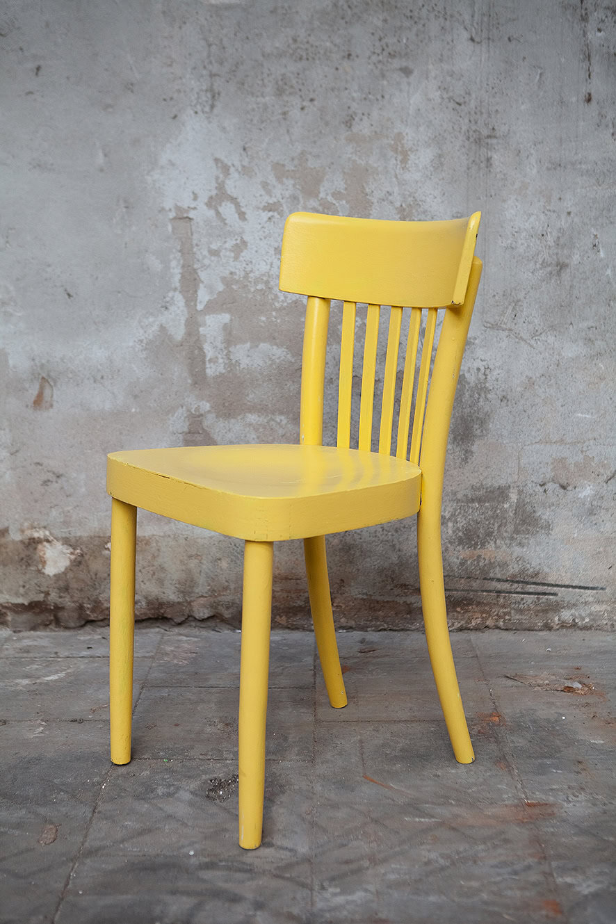 Gekleurde vintage stoelen - Afbeelding 3