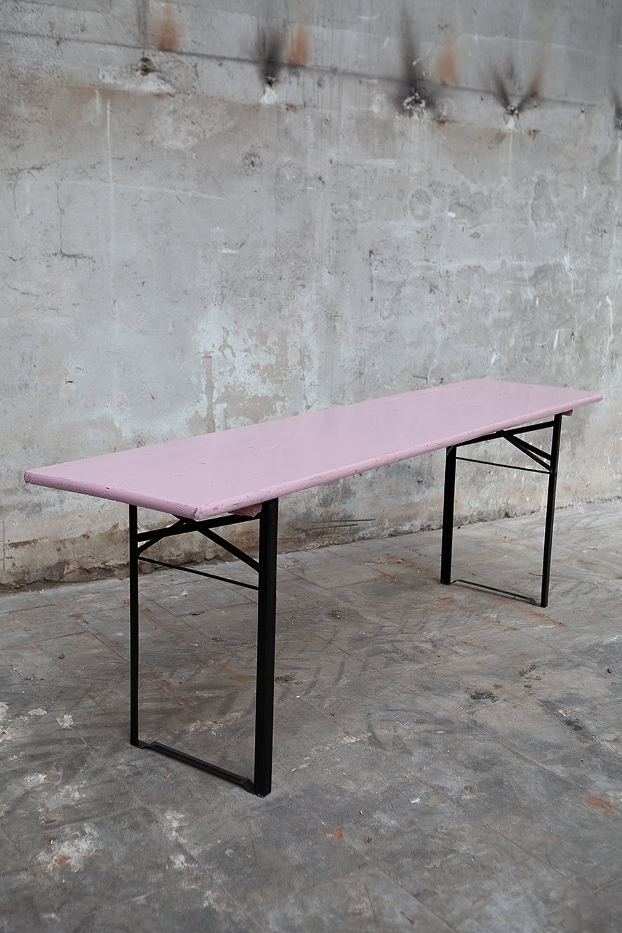 Biertafel kleur roze & blauw - Afbeelding 2