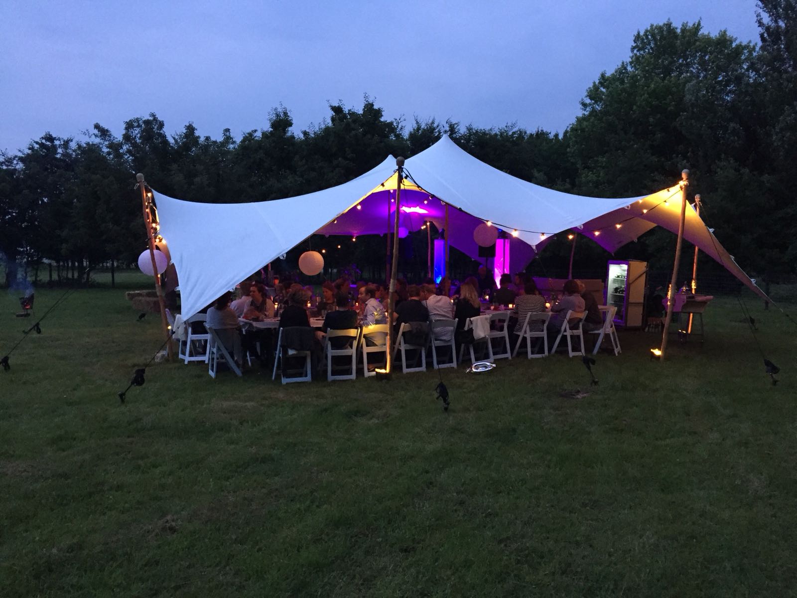 Stretch tent, 10 x 10.5 mtr., "Wit"