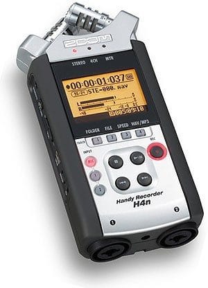 Zoom H4N handheld audiorecorder