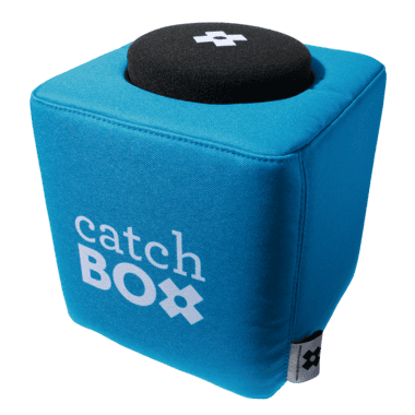 Catchbox: een werpbare publieks microfoon