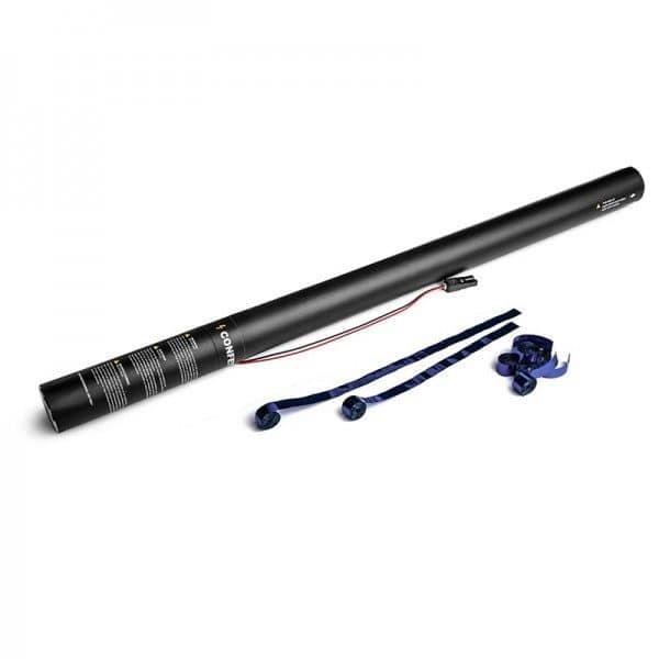 Electric cannon streamer metallic 80cm blauw