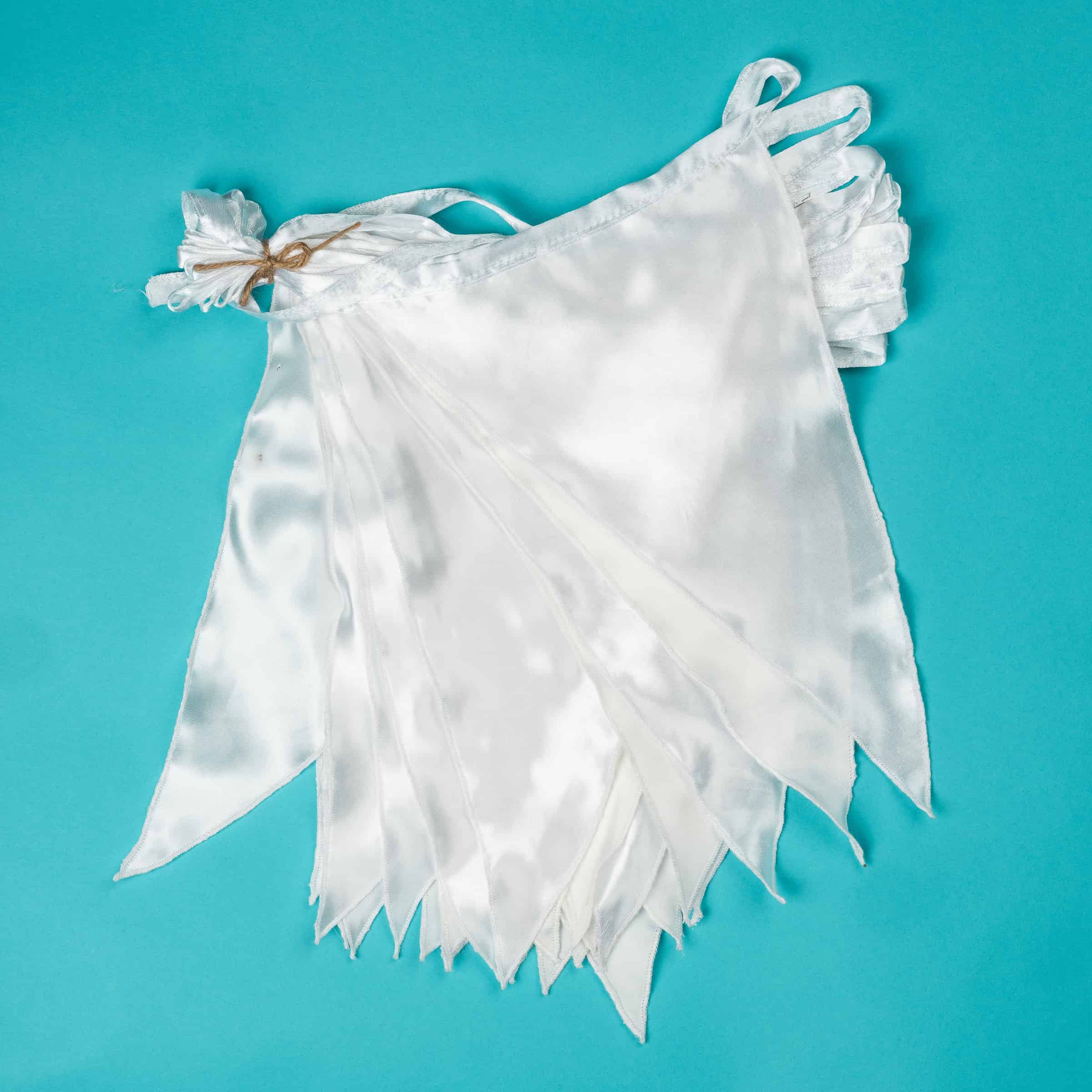 Vlaggenlijn Satijn Wit & Ivoor (10m)