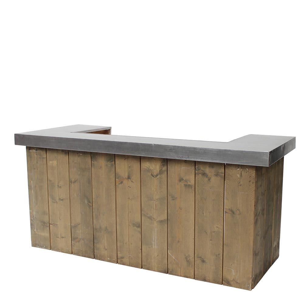 Klapbuffet met uitsparing Steigerhout
