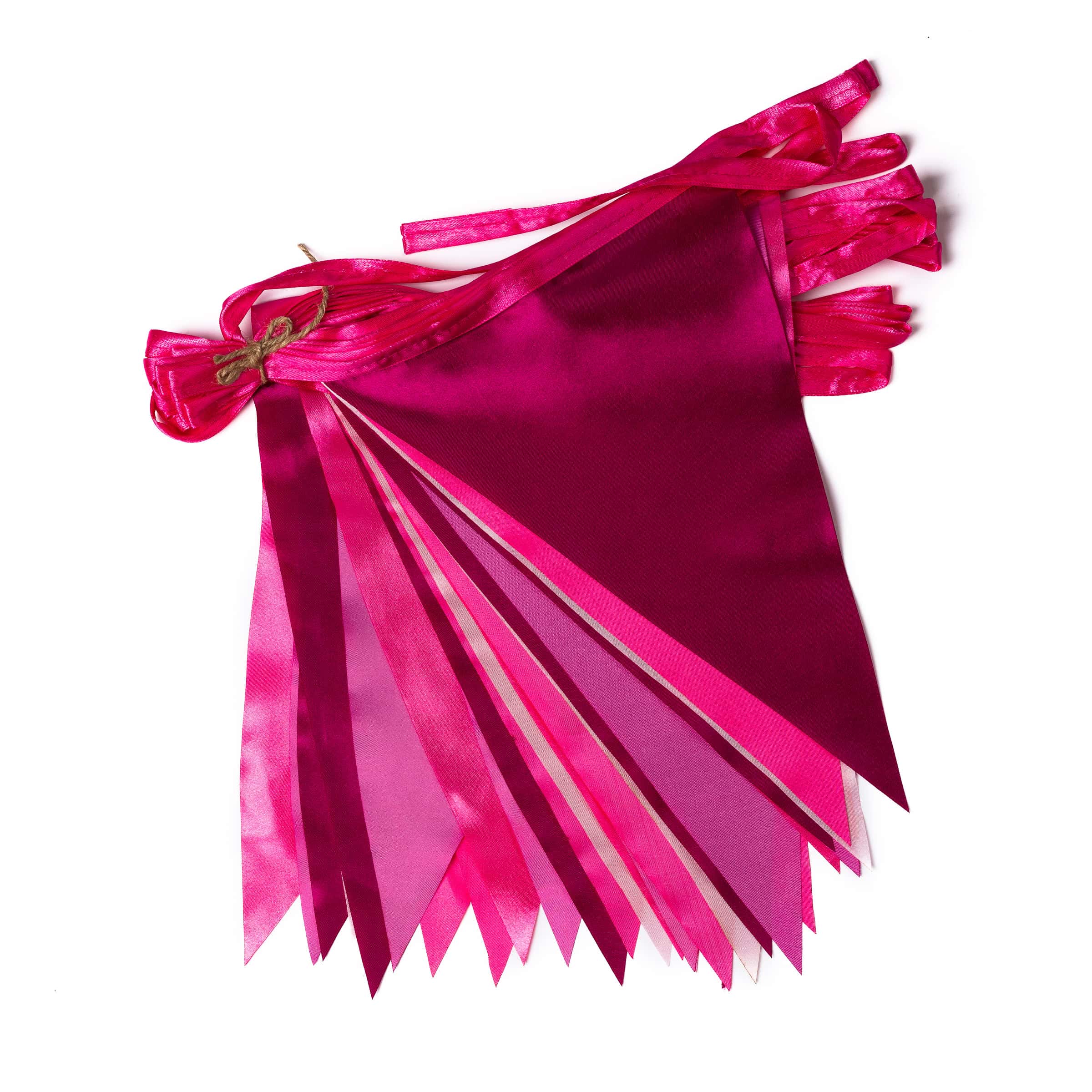 Vlaggenlijn Satijn Roze (10m)