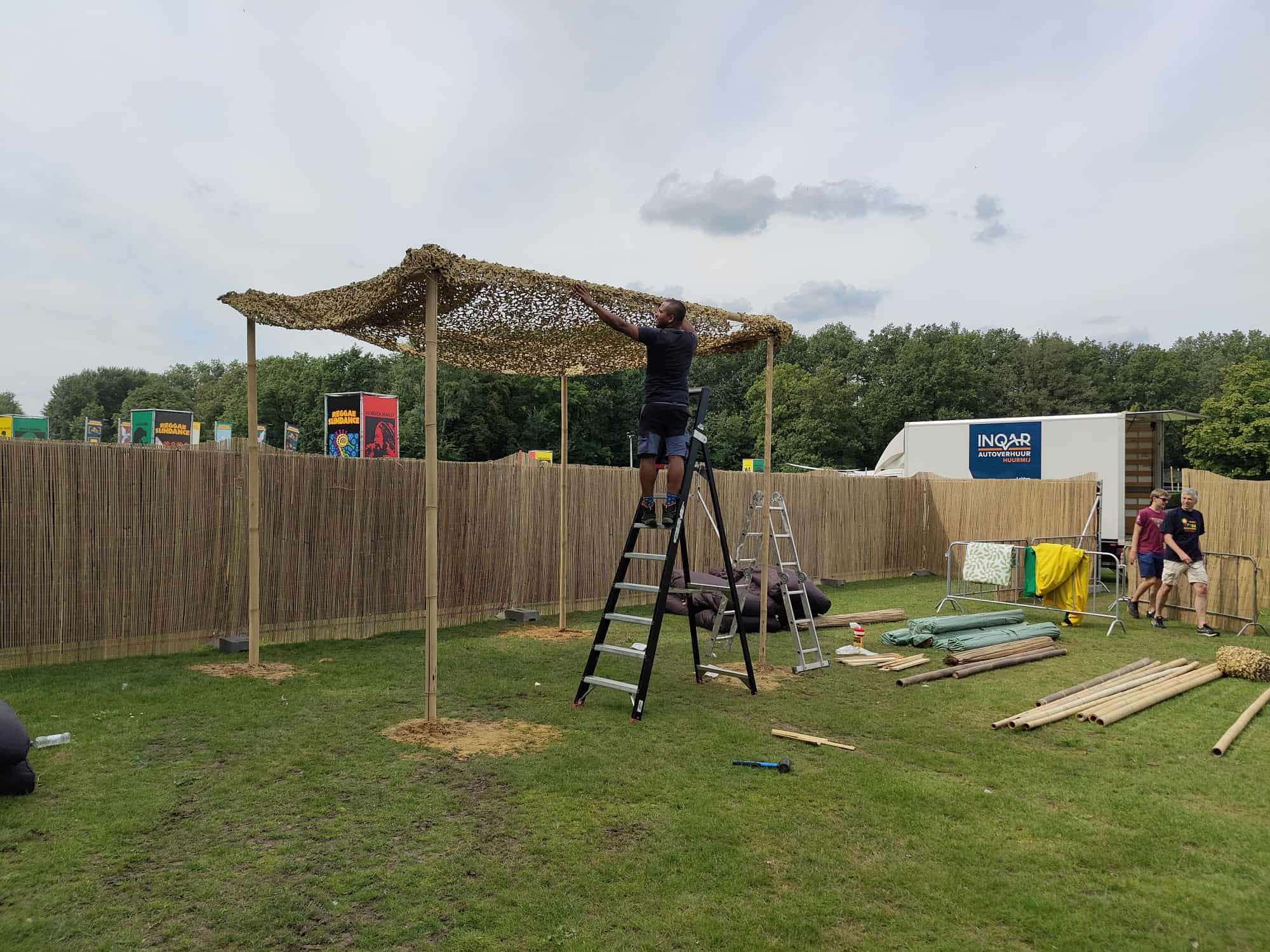 Bamboe Pergola 4x3m - Afbeelding 2
