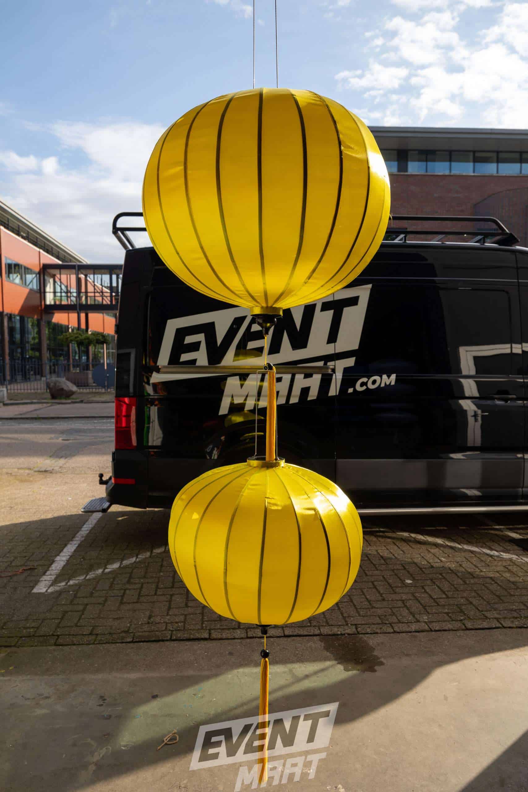 Sfeerlantaarn Bol Ø40cm - Geel - Afbeelding 5