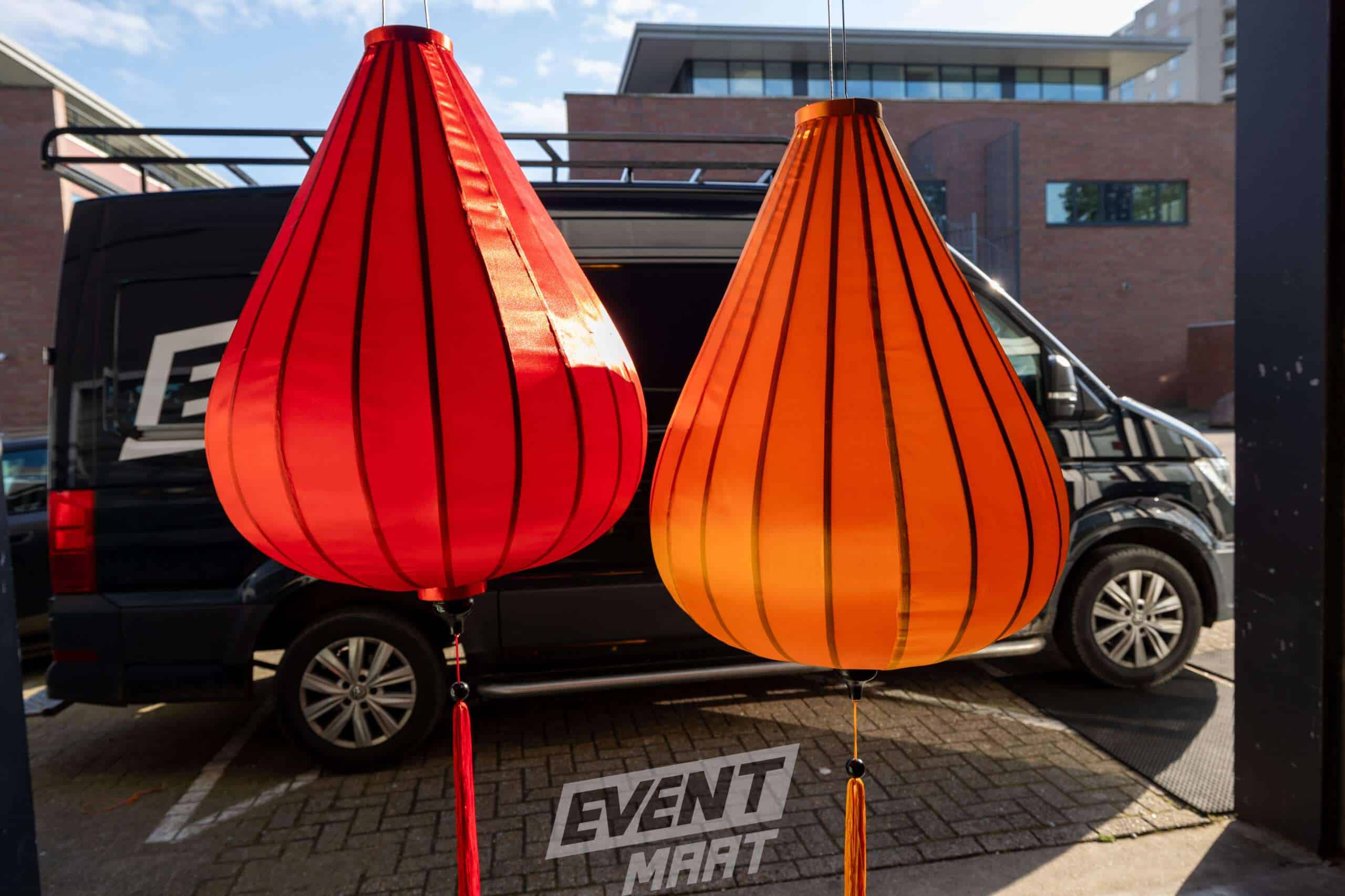 Sfeerlantaarn Druppel 100cm - Oranje - Afbeelding 4