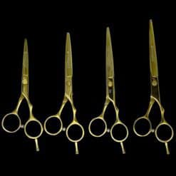 Tijeras corte de cabello peluqueros raugcci titanium oro