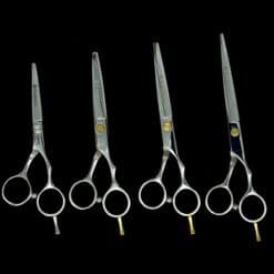 Tijeras Raugcci Línea Profesional Titanium Corte Deslizante Plateada 4.5 Pulgadas