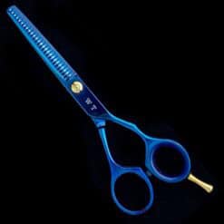 Tijeras Raugcci Línea Profesional Titanium Entresacar Azul