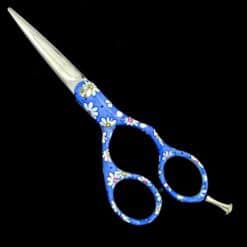 tijeras corte cabello raugcci zafiro flores azul c
