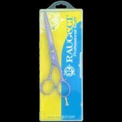 Tijeras Raugcci Línea Profesional Diseños 5,5 Pulgadas Glitter Morada Deslizante