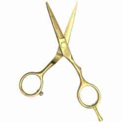 Tijeras Raugcci Línea Profesional Titanium Corte Deslizante Oro 4.5 Pulgadas