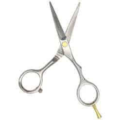 Tijeras corte de cabello peluqueros raugcci titanium plateada 4.5